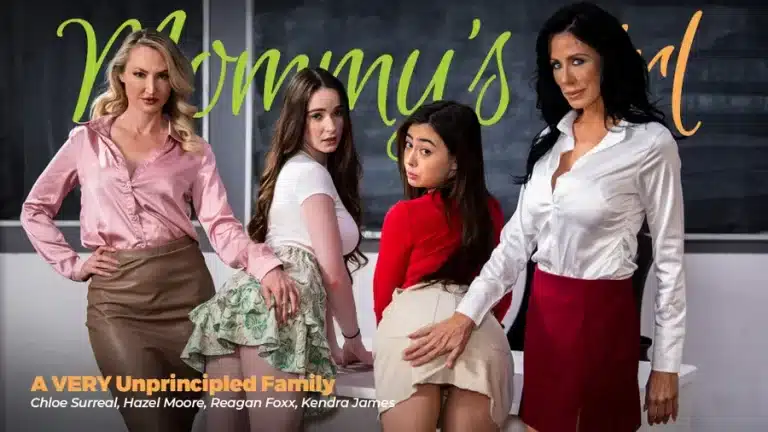 Uma família MUITO sem princípios – Kendra James, Reagan Foxx, Hazel Moore, Chloe Surreal
