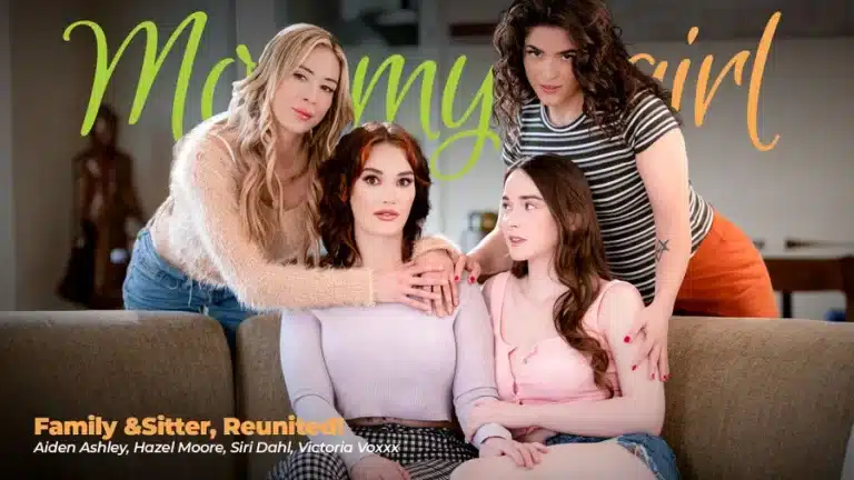 Família e babás reunidas! – Aiden Ashley, Victoria Voxxx, Hazel Moore, Siri Dahl
